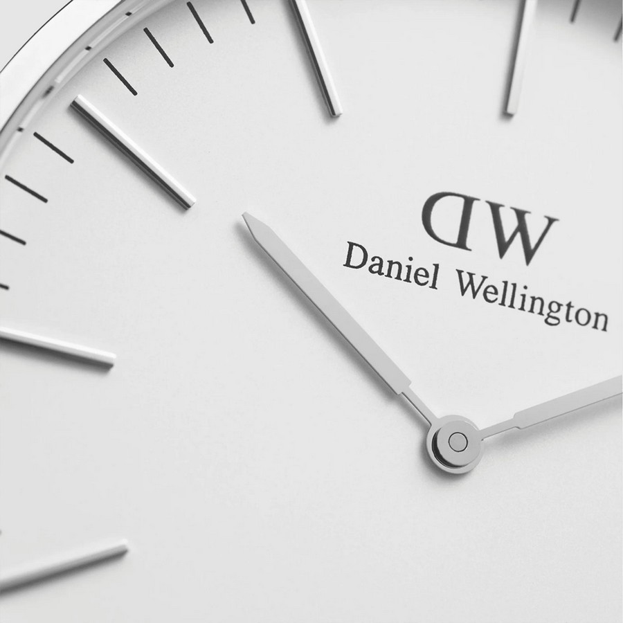 Đồng Hồ Dw Daniel Wallington Classic Cornwall Nam Trắng Đen